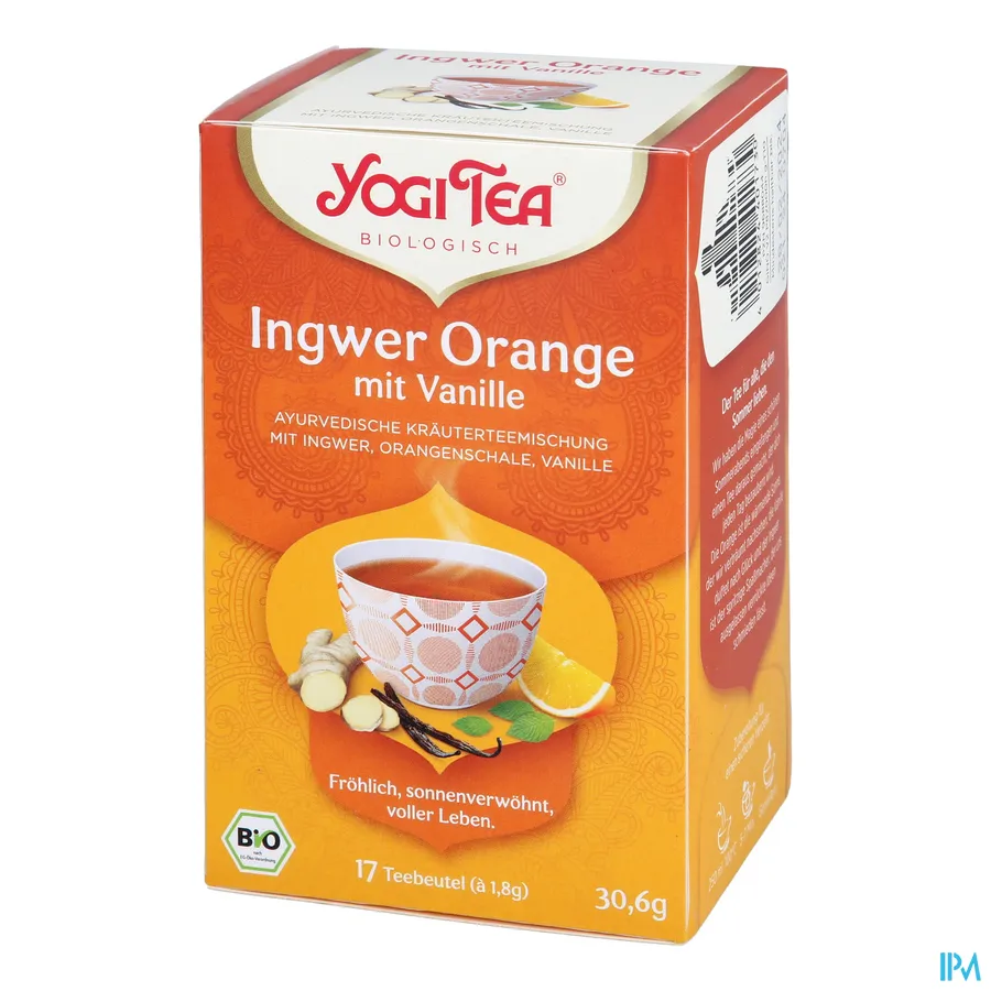 Yogi Tea Ingwer Orange Mit Vanille Bio 17x1.8g